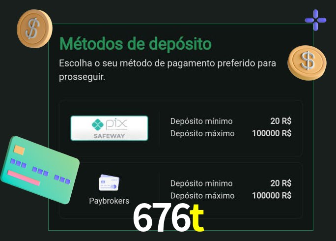 O cassino 676t oferece uma grande variedade de métodos de pagamento